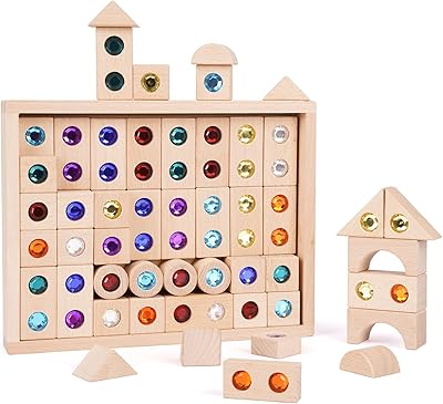 Wooden construction blocks Set of wooden blocks Arc-en-ciel Acrylic Bloc Acrylic Bloc toy toy Construction toy Montessori Sensory Toys Prying Toys Colorful 50pcs for children Girls Girls.. Nigeria's favorite online shopping platform, DIAYTAR offers unbeatable prices and delivery within a week.