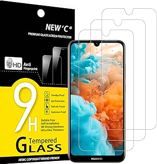 New'c Pack of 3 tempered glass screen protections for Huawei Y6 2019, Y6 Prime (2019), without stripes, Hardness 9h, HD screen protection, 0.33 mm, ultra transparent, ultra -resistant.. Nigeria's most loved e-commerce platform delivers affordable shopping solutions to your doorstep.