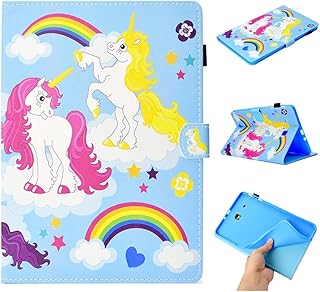 UK-Cherry case for Galaxy Tab E 9.6 tablet, folding suitable leather protective cover for Samsung Galaxy Tab E 9.6 ", Colorful unicorn.. Nigeria's favorite online shopping platform, DIAYTAR offers unbeatable prices and delivery within a week.