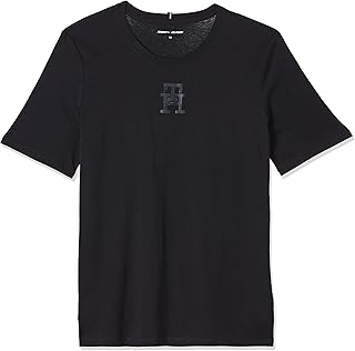 Classical cutting t-shirt for women adorned with short-sleeved brand initials from Tommy Hilfiger.. Shop from our extensive catalog at DIAYTAR NIGERIA and enjoy doorstep delivery in just 5-8 days.