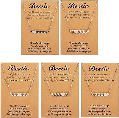 Friendship necklace 2/3/4/5 for close friends matching heart -shaped necklace for sister for teenagers, others, others.. DIAYTAR NIGERIA: Where shopping dreams come true with budget-friendly prices and nationwide shipping.