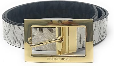 Rectangular belt with reversible loop Michael Kors for women with MK logo, vanilla,.. Shop without limits at DIAYTAR NIGERIA and receive your purchases at budget prices within the week.
