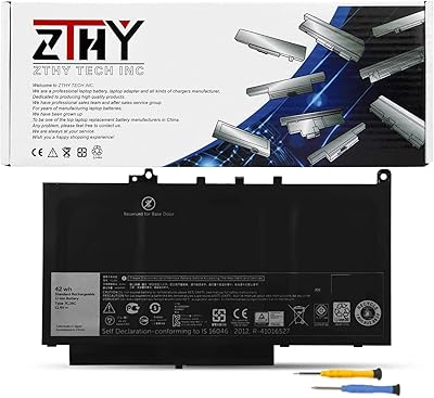 Laptop Battery ZDTHY 42WH 7CJC Compatible with laptop computers Dell Latitude 7470 7270 E7470 E7270 Series KNM09 0knm09 21x15 021x15.. Discover the convenience of DIAYTAR NIGERIA's vast e-commerce platform with delivery in just 5-8 days.