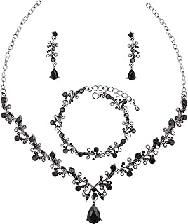 Set of Austrian crystal jewelry for women, 3 pieces, necklace during, earrings, links with links, set of gold -plated/platinum/pistol jewelry, wedding party jewelry for young lady of honor.. Discover the joy of online shopping with DIAYTAR NIGERIA's budget-friendly prices and reliable shipping.
