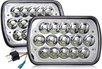 Pair of LED headlight bulbs H6054 7x6 5x7 H6054 headlights crossing for Jeep.. DIAYTAR NIGERIA transforms dreams into deliveries with our affordable prices and reliable shipping.