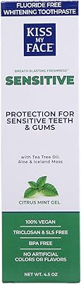 Gel toothpaste Kiss My Face Extra, sensitive, without fluoride 1 Package 1 Package.. Your shopping dreams realized through DIAYTAR NIGERIA's affordable platform with reliable delivery times.