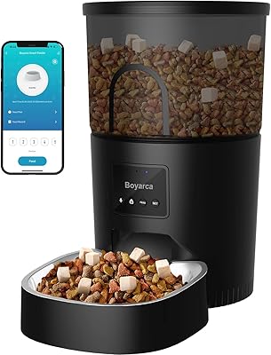 Automatic chat feeder with application, wireless wireless chat wireless food dispenser, automatic petrine feeder for cats and dogs, 3L, stainless steel bowl, programmable, voice call, 1 to 10 meals per day.. DIAYTAR NIGERIA makes online shopping accessible with our budget-friendly prices and reliable shipping.