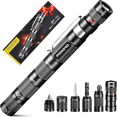 Poximo EDC Multitool 6-in-1 Tactical survival equipment with pocket lamp, lighter (fuel without fuel), glass breakage, whistle, cutter, compass, pocket camping multi-tools, cool birthday gift for men papa husband.. Discover the perfect balance of selection and value with DIAYTAR NIGERIA's nationwide delivery service.