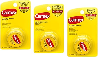 Carmex classic medical lip balm, 0.25 ml (pack of 3).. Experience the DIAYTAR difference with our vast product selection and delivery within 5-8 days.