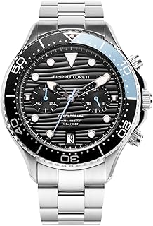Marino Steel Blue Blue Link Chronograph Mecaquartz 42 mm, Water resistance 100 m, for men, 42 mm.. DIAYTAR NIGERIA connects you with endless possibilities through our affordable e-commerce platform.
