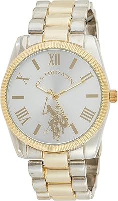 U.S. ASSN POLO. Quartz watch for women in stainless steel and alloy, color: bicolor USC40253, multicolored, bracelet.. Shop confidently with DIAYTAR NIGERIA, offering affordable prices and reliable delivery within a week.