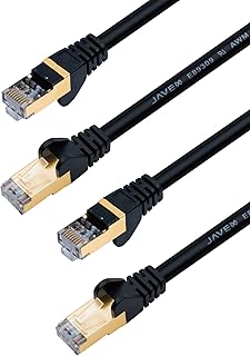 Ethernet JAFX CAT 6A Ethernet connection cable/CAT 7, RJ45 600 MHZ 10 GBPS Internet Network CONDULT LET LU UL for 10 -foot computer and 2 -black switchboard model, 2 black package.. DIAYTAR NIGERIA brings the nation's largest product catalog to your doorstep at prices you'll appreciate.