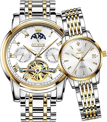 Set of Watches for Automatic Mechanical Couple with Automatic Watches matching for men and women.. Shop smart, shop DIAYTAR - Nigeria's most affordable e-commerce platform with nationwide delivery.