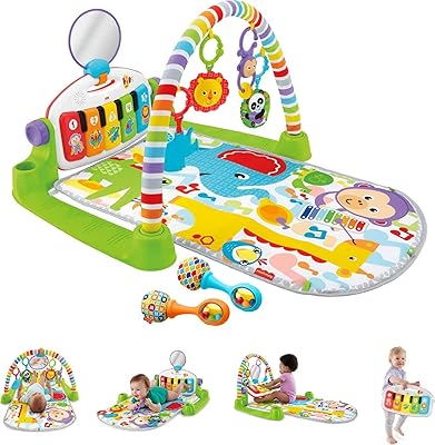 Educational toy for children Fisher-Price with piano kick 'n play including educational content, intelligent scenes and 2 maracas rounds.. Your shopping journey simplified with DIAYTAR NIGERIA's vast selection and budget-friendly shipping.