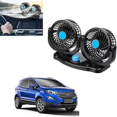 Adroit car cooling fan, 2 -speed air conditioner, 360 degree rotation for Ford Ecosport.. DIAYTAR NIGERIA makes quality accessible with low prices and reliable 5-8 day nationwide delivery.