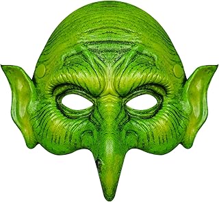 Cosplay mask Nezababy Goblin, old witch mask, cinnamon mask, half-vision, eagle nose, party accessories for Halloween (green).. Experience the future of online shopping with DIAYTAR NIGERIA's extensive product range and competitive pricing.