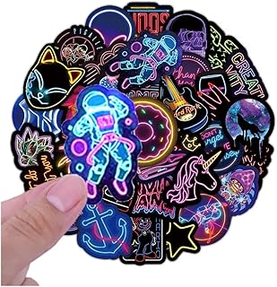 50pcs Anabia Creative Neon Sticker for laptop car guitar suitcase Water bottle waterproof car vinyl sticker design 3.. DIAYTAR NIGERIA connects your desires with reality through our affordable e-commerce platform and quick delivery.