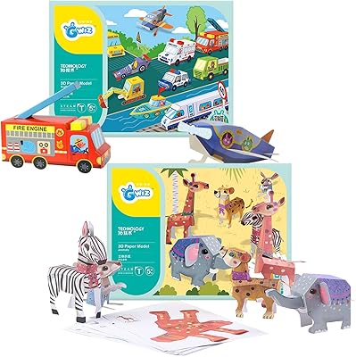 Originally 3D Origami Educational Games Okoz®: Create 5 adorable animals, 9 fun models for transport and traffic signs with construction paper for arts and crafts for young children.. Why wait? Get your order in 5–8 days with DIAYTAR Nigeria.