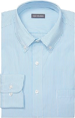 Van Heusen shirt -tied dressed in folded collar for men, regular cut - neck 16.5 "and sleeves 32" -33 "pervenche.. Your complete retail destination, DIAYTAR NIGERIA combines extensive variety with prompt delivery.