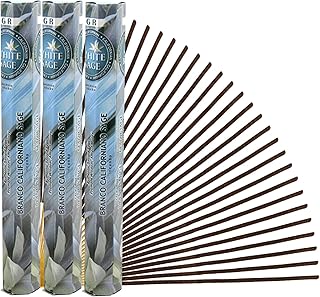 White sage incense sticks, 60 natural incense sticks for maculinage and interior scent (3).. DIAYTAR NIGERIA makes online shopping accessible with our comprehensive platform and prompt delivery service.