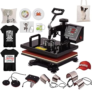 Multifunctional Digital Hot press 8 in 1 12x15 inch with cup plate and hooded press for t-shirts, hats and cups.. Experience satisfaction guaranteed with DIAYTAR NIGERIA's comprehensive platform and quick delivery.