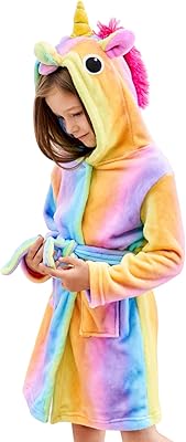 Sweet hooded bathrobe Dr. Unicorn - Unicorn gifts for girls.. DIAYTAR NIGERIA: Making quality products accessible to all Nigerians at affordable prices.