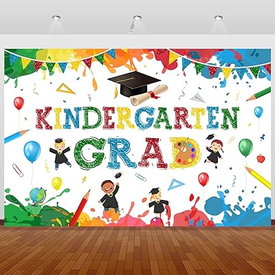 Kindergarten Dipal Decoration - Bond of Kindergarten Diploma Diploma 2023, background banner of the last day of school for supplies of pre -school diploma (white).. DIAYTAR NIGERIA: Empowering Nigerians with access to affordable products delivered within 8 days.