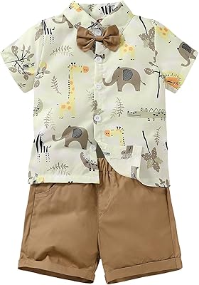 Set of summer clothes for baby boys, shorted shorts buttoned with short sleeves for men aged 1 to 6.. Shop across categories at DIAYTAR NIGERIA and enjoy budget-friendly nationwide shipping in 5-8 days.