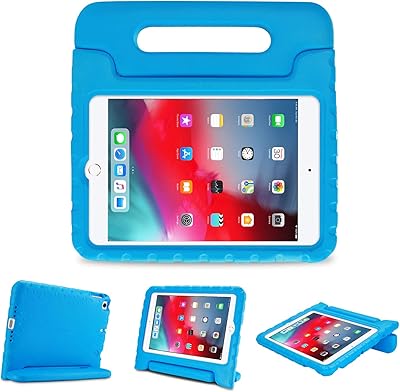 Procisse Protective case for children for iPad mini 5 2019/mini 4 2015, shock resistant and convertible, light and adapted to children, ultra protective case for Apple iPad Mini 5th generation 2019/iPad Mini 4 - Blue.. DIAYTAR NIGERIA brings affordable shopping to every Nigerian home with delivery in just 5-8 days.