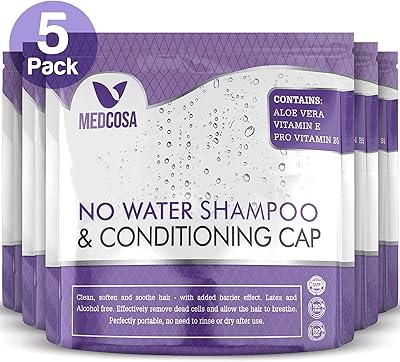 Water -free shampoo cups | Hair washing cups for the elderly | shampoo cups for bedridden people | Aloe vera, vitamin E and chamomile | Medusca 5pcs.. Shop without boundaries at DIAYTAR NIGERIA, offering affordable products with convenient delivery times.