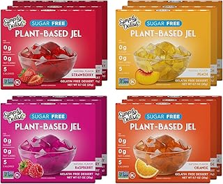 Simply delish's natural variety dessert Jel Simply Delish - pack of 12 (3) of raspberry, fishing, strawberry and orange - zero sugar, 0 g of net carbohydrates, gluten, vegan, diabetic and allergens without allergens.. Your trusted marketplace, DIAYTAR NIGERIA offers extensive variety with delivery within 8 days.