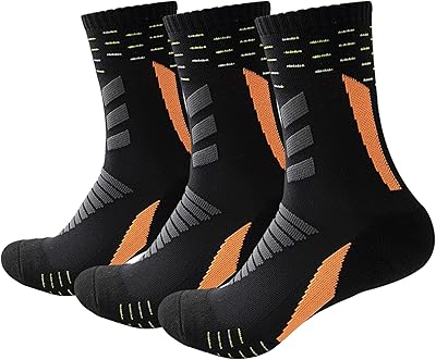 Cycling socks for men, calf sports socks, hiking socks, 3 pairs.. DIAYTAR NIGERIA: Redefining online shopping with unbeatable prices and consistent delivery times.