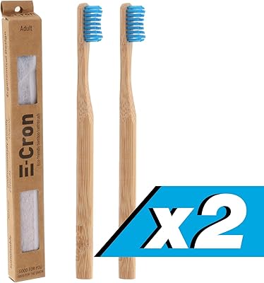 2 x bamboo toothbrush icron (blue) with 100 % organic and biodegradable toothbrush. Natural dental treatment with the clean and warm touch of bamboo... Spend less, get more — that’s the DIAYTAR Nigeria promise.