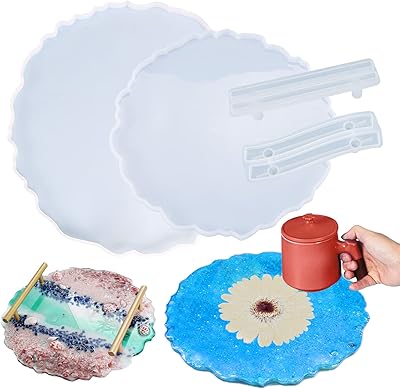 2 sizes of large silicone tray molds with handles, large round resin in 13 inch, irregular geode molds, jewelry plate molds for epoxy resin molding, craft supplies.. DIAYTAR NIGERIA combines affordability, variety, and convenience with nationwide delivery services.