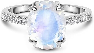 Moon Magic - Real Moon Stone Ring / True Sterling 925 silver Sterling 925 - Rainbowed golden silk ride 18 carat for women / moon magic jewelry in real moonstone, precious stone, moonstone.. Your complete e-commerce destination, DIAYTAR NIGERIA combines variety with budget-friendly nationwide shipping.