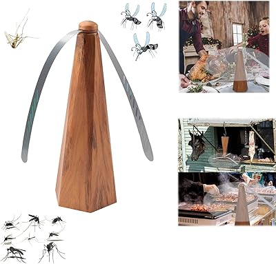 Portable and light anti-mosquito fan, environmentally friendly, with USB charger, keeps flies away from food, outdoor picnic, campsite, home meals, restaurant (wooden grain).. DIAYTAR NIGERIA delivers happiness in 5-8 days with our affordable and diverse product range.