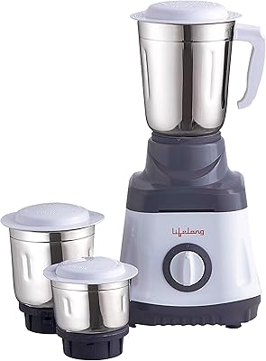 Lifelong 750 W mixer crusher with 3 pots llmg74 white and gray.. From office supplies to fashion — DIAYTAR Nigeria brings it fast.