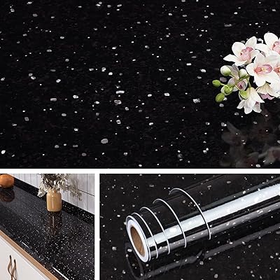 Livelynine galaxy black granite contact paper for waterproof counters.. DIAYTAR NIGERIA delivers more than expected with our extensive catalog and 5-8 day delivery service.