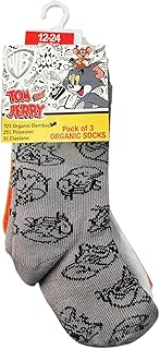 Tom & Jerry cotton socks - printed (3) - gray/white/orange 12-24m pack.. Your trusted shopping companion, DIAYTAR NIGERIA delivers affordable solutions in just 5-8 days.