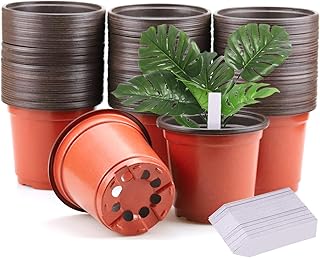 Tosazu 120 Plastic flower pots of 4 "with 120 plant labels, sowing pots, plant pots, succulent plants, sowing, cuttings and transplantations.. Shop across categories at DIAYTAR NIGERIA with the confidence of affordable prices and delivery within 8 days.