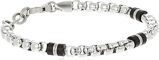 Stainless steel chain bracelet for men, interior length 180 mm - 195 mm.. DIAYTAR NIGERIA makes quality accessible with our diverse product range and dependable delivery service.