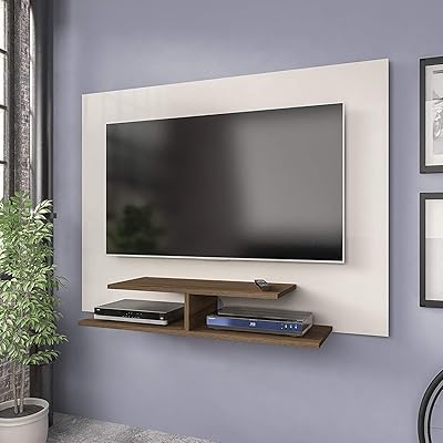 Plus Wall TV Panel, 42 inches, broken white color with brown walnut, width 120 x depth 28 x height 89.5 cm arteli.. Shop from thousands of products at DIAYTAR NIGERIA and enjoy budget-friendly nationwide delivery.