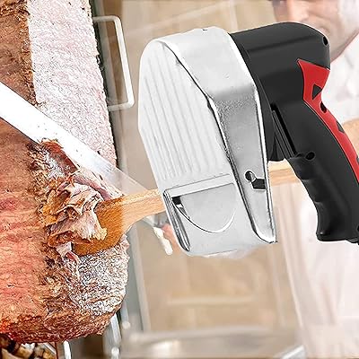 Professional electric Kebab knife, Turkish Kebab 80 W knife, Commercial steel sales gyroscope, shawarma viande via for lamb, pork and chicken, red.. Discover shopping made simple with DIAYTAR NIGERIA's comprehensive platform and nationwide delivery service.