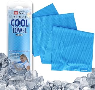 Blue towel Icemate NSC325S 20*100cm @fs.. DIAYTAR NIGERIA transforms dreams into deliveries with our affordable prices and reliable shipping.