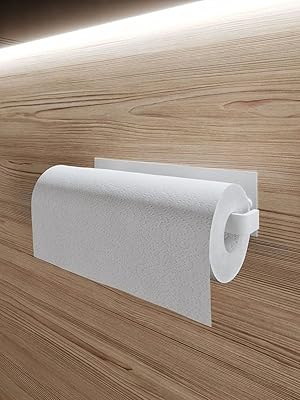 Wallpaper towel rack without drilling, paper towel holder under cabinet, self-adhesive toilet paper holder, paper towel holder for bathroom and kitchen (white).. Affordable choices, delivered fast — that's the DIAYTAR Nigeria promise.