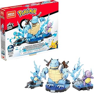 Mega Pokemon Squirtle Evolution construction kit with 379 blocks and special parts, toy gift box for 8 years and more, HDH93.. DIAYTAR NIGERIA brings the joy of affordable shopping to your fingertips with delivery in less than 8 days.