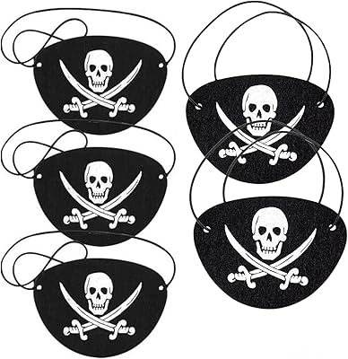 5pcs Halloween Pirate Blinder Eye Patchs Black Selt Skull Costume Accessories.. Embrace a new era of online shopping with DIAYTAR NIGERIA's extensive range and budget-friendly prices.