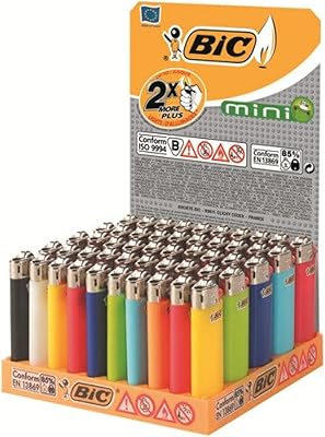 Bic lighter, small format, 2 inches, matching colors, pack of 50 pieces.. Unlock a world of affordable products with DIAYTAR NIGERIA's expansive e-commerce platform.
