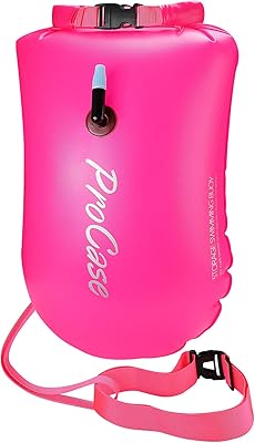Waterproof procissen swimming bag 28 liters with waterproof bag for swimming in free water and safe training for swimming, triathlon, kayaking and diving, magenta.. DIAYTAR NIGERIA: Your affordable gateway to thousands of products delivered within a week.