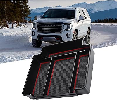 Organizer of Centrale Console 2021 2022 2023 Tahoe Yukon Suburban 2021 2022 2023 GMC Yukon Chevy Tahoe Chevrolet*T Suburban Armrest Storage box (Red).. Fast delivery is our promise — DIAYTAR Nigeria keeps it real.